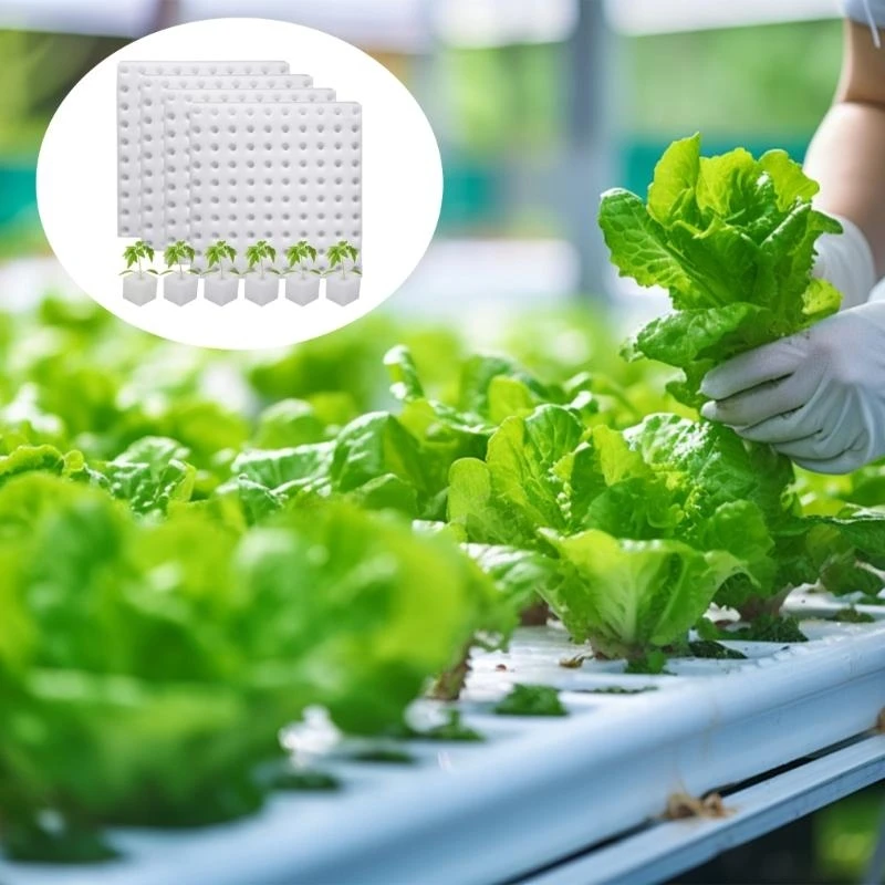 

400Pcs Hydroponic Sponge Planting Gardening Tool Square Seedling Sponges