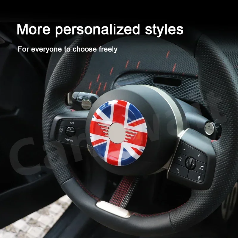 Car Steering Wheel Center Panel Cover Car Sticker Interior Trim For Mini Cooper Accessories For Mini Cooper J01 J05 U25 F66 F65 view 5