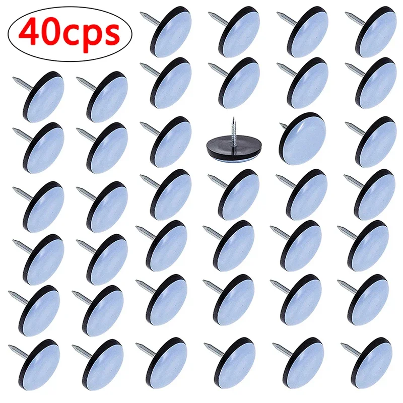 40pcs Furniture Sliders Floor Protector Table Feet Pads Moving Anti-abrasion Furniture Nail Home Supplies Furniture Leveler