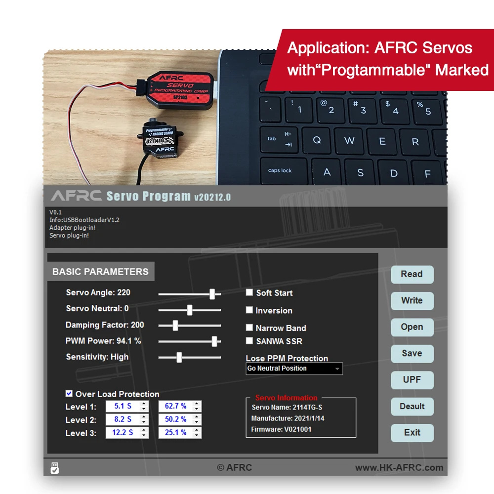 AFRC D2114TG-S Micro Programmable Servo Full Metal Case 11g Steering Super Mute For MINI Z Q D Drift Racing car Helicopter DIY