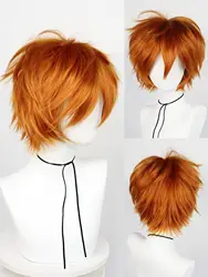 Short Straight Cosplay Synthetic Wig With Bangs