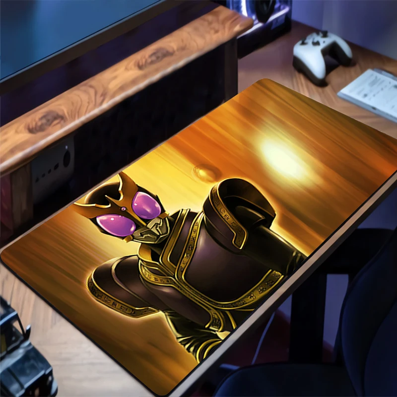 

Mouse Pad Kamen Rider Kuuga Rubber Mousepad Office Desk Mat Anime Gaming Mats PC Accessories Extended Pad Non-Slip Keyboard Mat