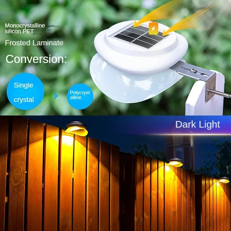 Solar powered Gutter Light, adjustable stand, super bright, waterproof, outdoor Solar patio garden walkway decorative light