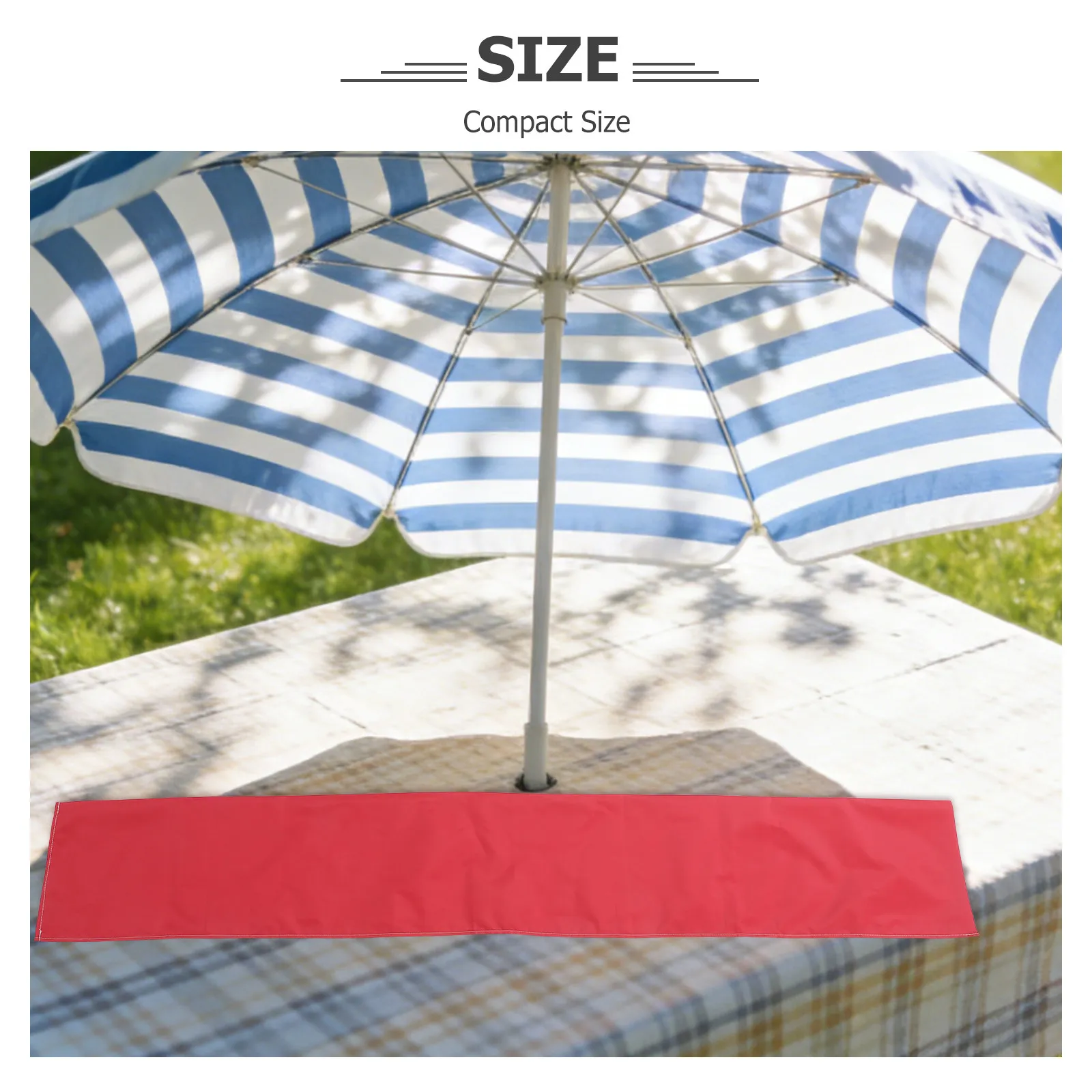 Patio Umbrella Cover 63x9.5in Waterproof Garden Parasol Cover Windproof Protector for Outdoor Market Parasol Table Umbrella - view 5