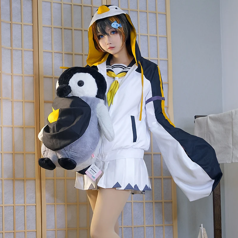 Yutuber Petra Gurin Cosplay Costume VTuber Cosplay Suit Cute Penguin Dress Halloween Carnival Uniforms Custom Made