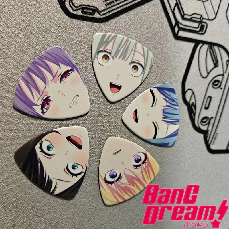 Anime BanG Dream Ave Mujica Doloris Mortis Timoris Amoris Oblivionis Cosplay Guitar Pick 5Pcs/set Plectrum Accessories Prop Gift