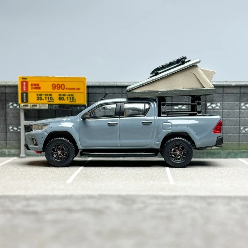 TW Diecast 1/64 Scale Toyota Alloy Car Model Toyota Hilux Pickup Truck Play Vehicles Toys for Boys Original Box