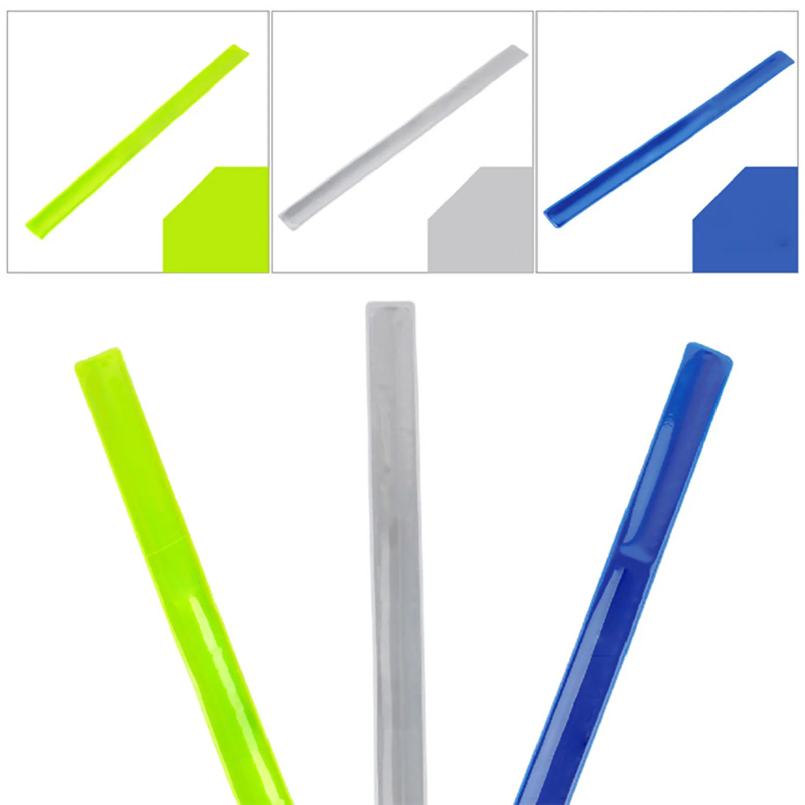 Cinta reflectante de ciclismo para muñeca, brazo, tobillo, pierna, tiras de seguridad, pulsera de advertencia, correr al aire libre, banda fluorescente de pesca, 1Pc