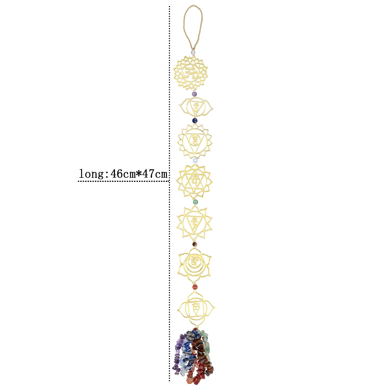 7 Chakra Colorful Pendant Reiki Healing Women Chakra Amulet European Fashionable Jewelry 1Pc