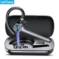 Bluetooth Headset with AI Noise Cancellation Mic and Mute Button,Bluetooth 5.3 Wireless Earpiece for Driving/Business/Office