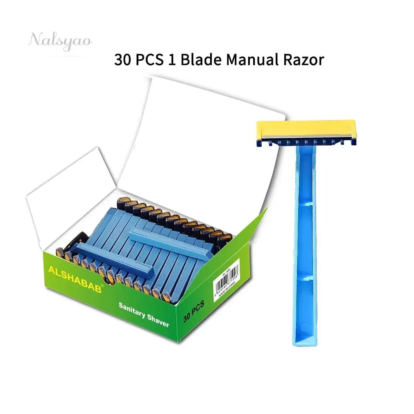 30PCS Disposable Razor for Women Manual Shaver 1 Super Sharp Blade with Comb Head for Face Leg Arm Bikini Sanitary