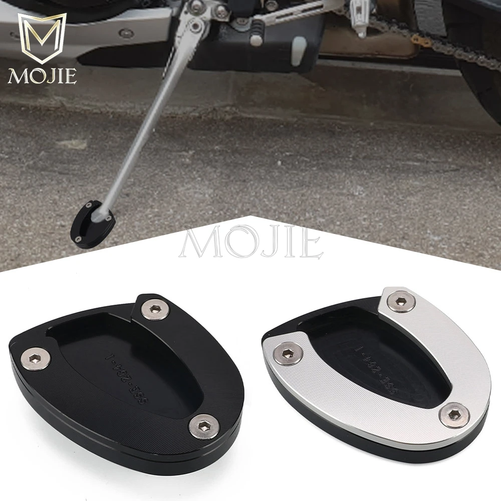 

For Street Triple 675 R 2009-2010-2011-2012-2013-2014-2015-2016-2017 Motorcycle Kickstand Foot Side Stand Plate Enlarger Pads