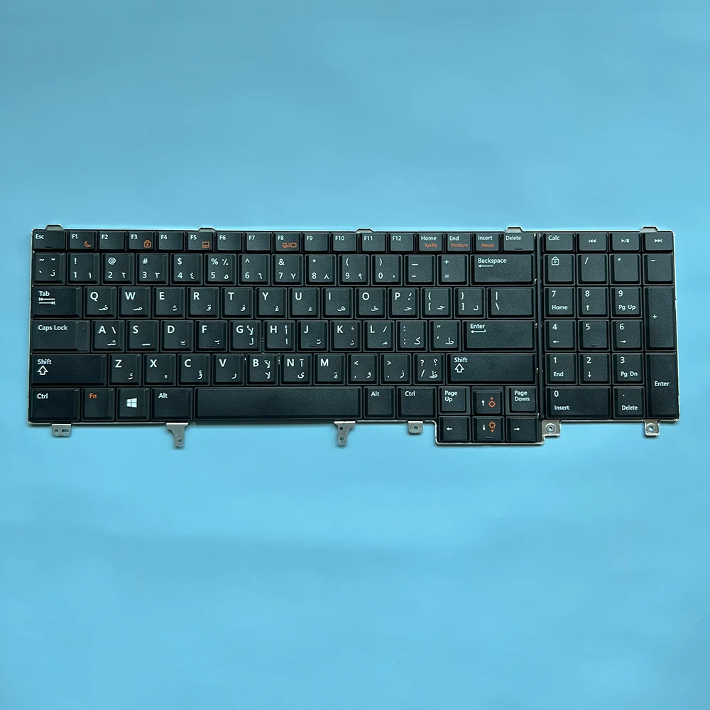 XIN-Teclado árabe para portátil DELL, E6520, E6530, E6540, E5520, E5520M, E5530, M4700, M6700, M2800, M4600, M4800, M6600, M6800