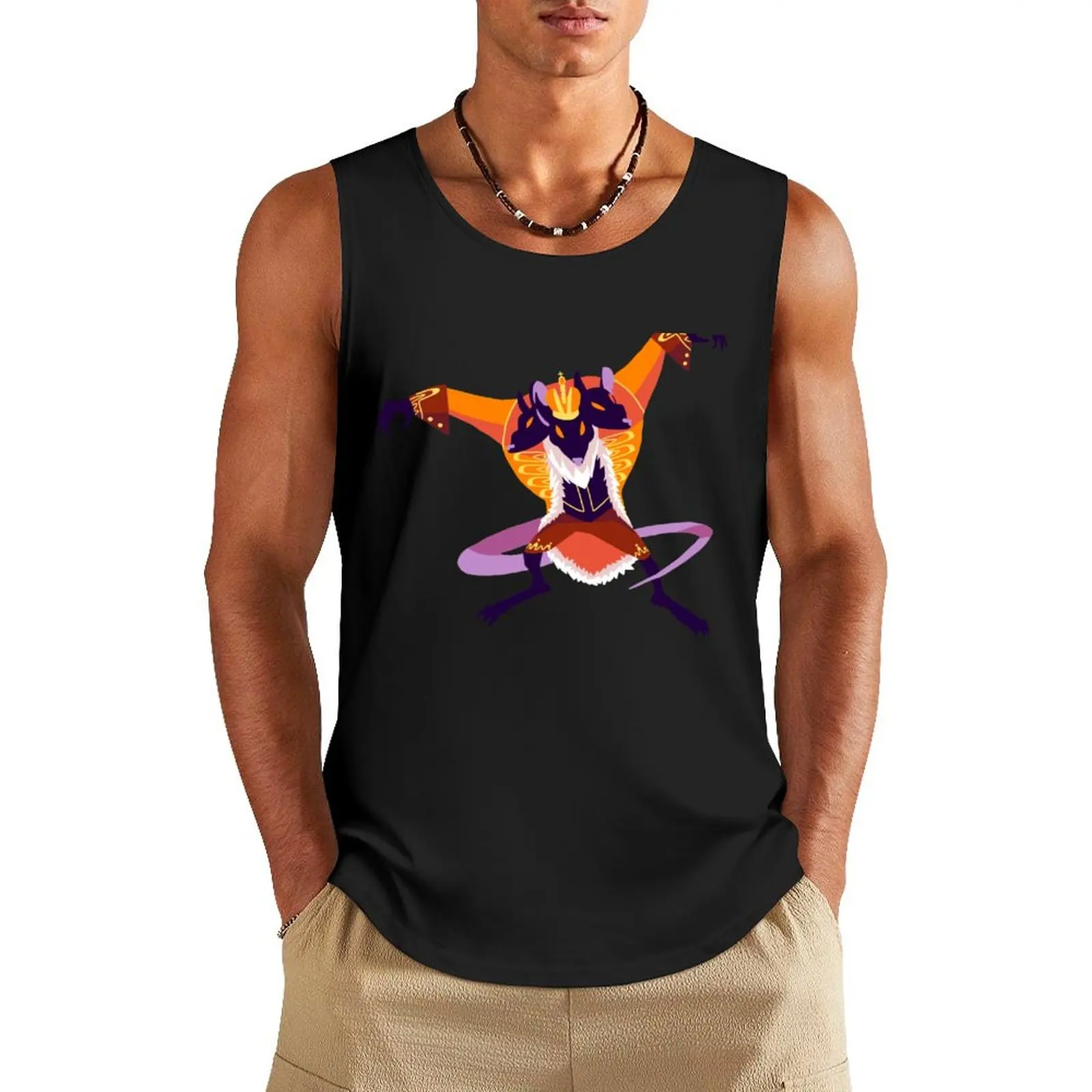 Mouse King Tank Top Sports shirt man sleeveless shirt man gym Man sleeveless shirt bodybuilding