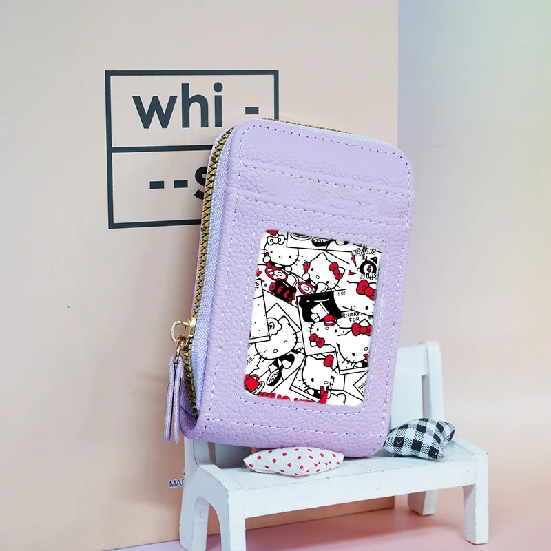 

Hello Kitty Kuromi Cinnamon Wallet Boy Girl Cartoon Anime Purse Kawaii Multifunctional Card Bag Banknote Fashion Storage Bags