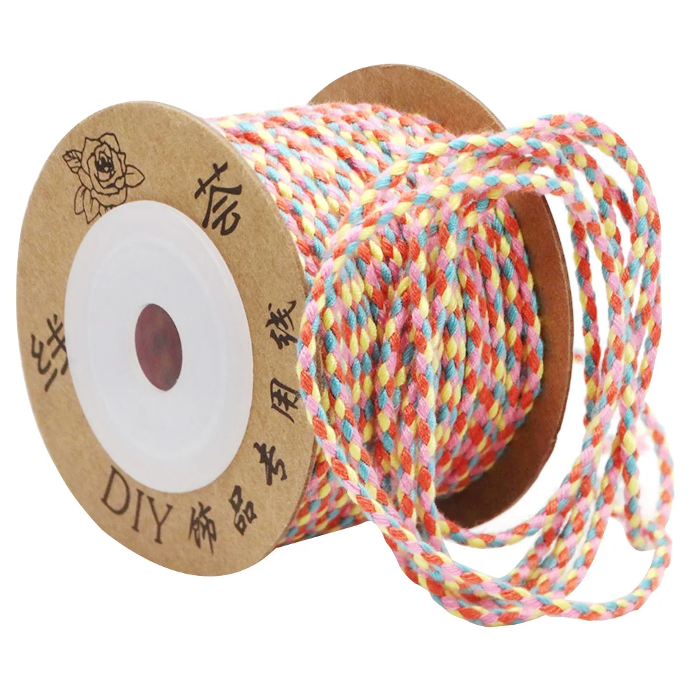 

Braided Bead Rope Handmade Jewelry Hand-Woven Rope Making DIY Necklace Hanging Bracelet Non Elastic Craft Material