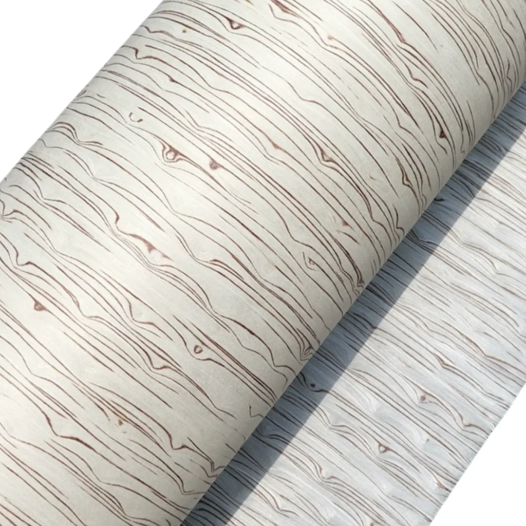 

Length:2.5m Width:580mm T:0.2mm White Ice Texture Decoration Tech Wood Veneer Decorative Sheet Furniture Wall Paneling Design