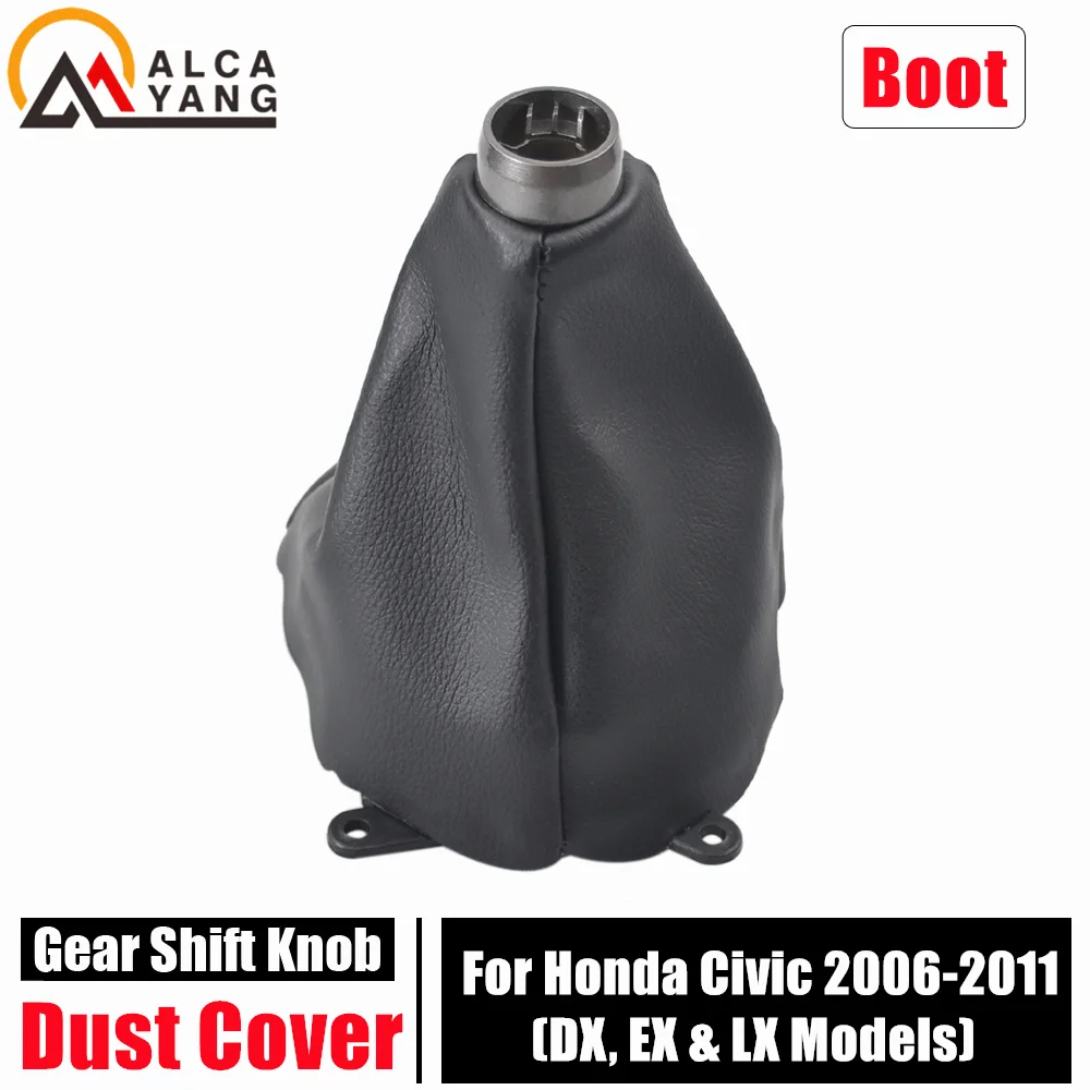 Hand Speed Ball Gear Shift Knob Gaiter Boot Dustproof Cover for Honda Civic DX EX LX 2006 2007 2008 2009 2010 2011