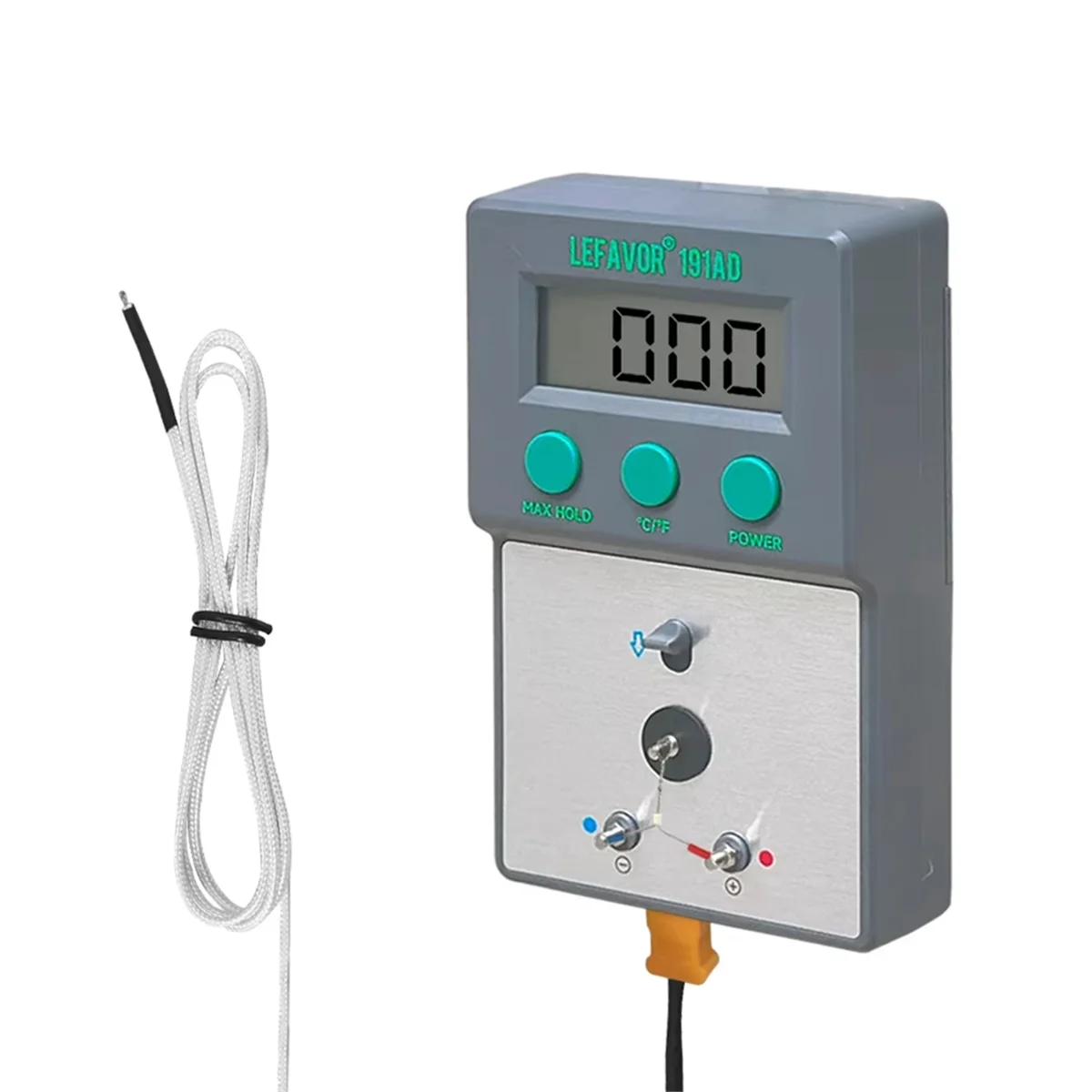 A04I LF191AD Soldering Iron Tip Thermometer Tester 0-800 C with 5 X Lead Free Sensor K Type Thermocouple C/F Switch