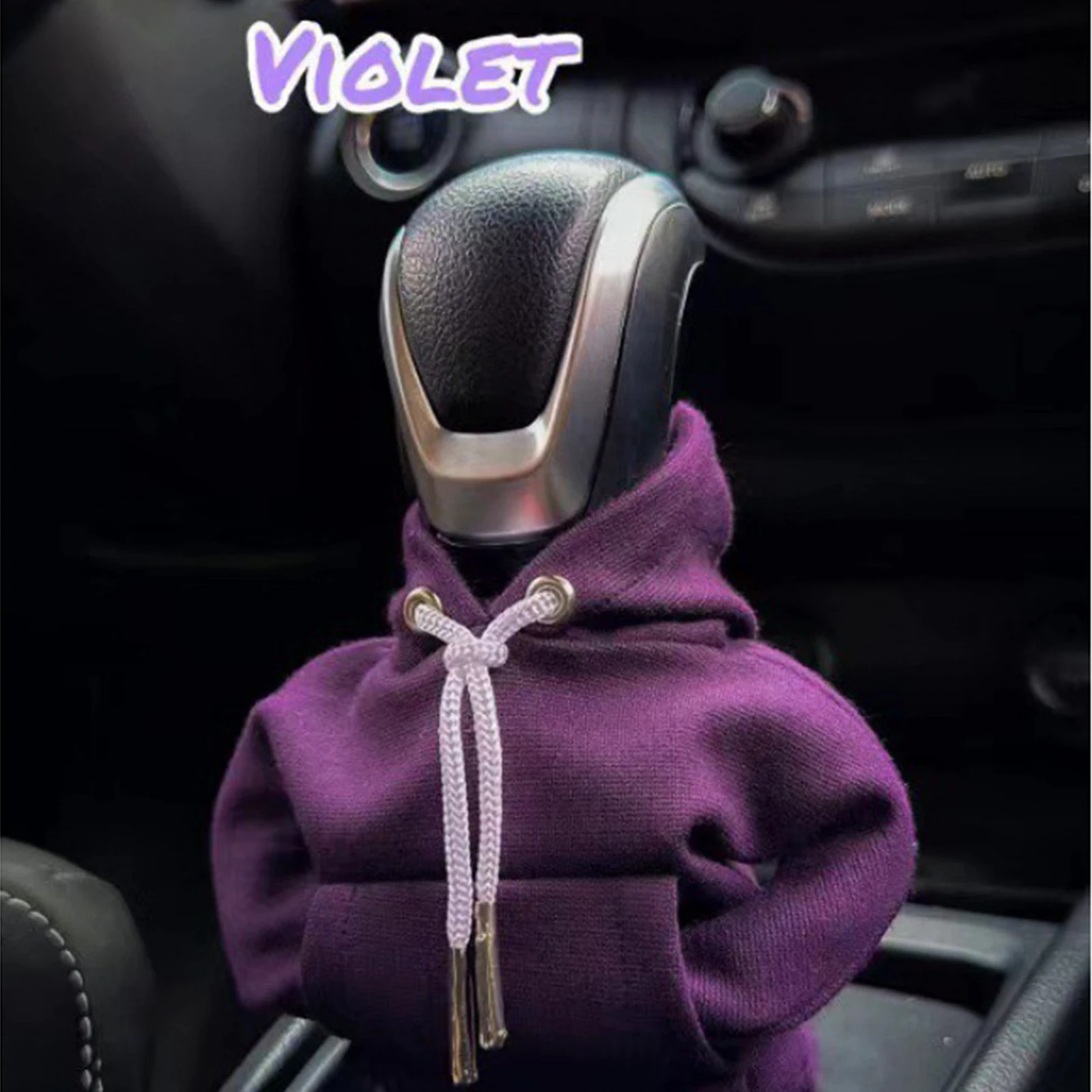 Car Gear Shift Cover Gear Handle Knob Hoodie Cover Decoration Fits Manual Automatic Universal Car Shift Lever Interior Decor