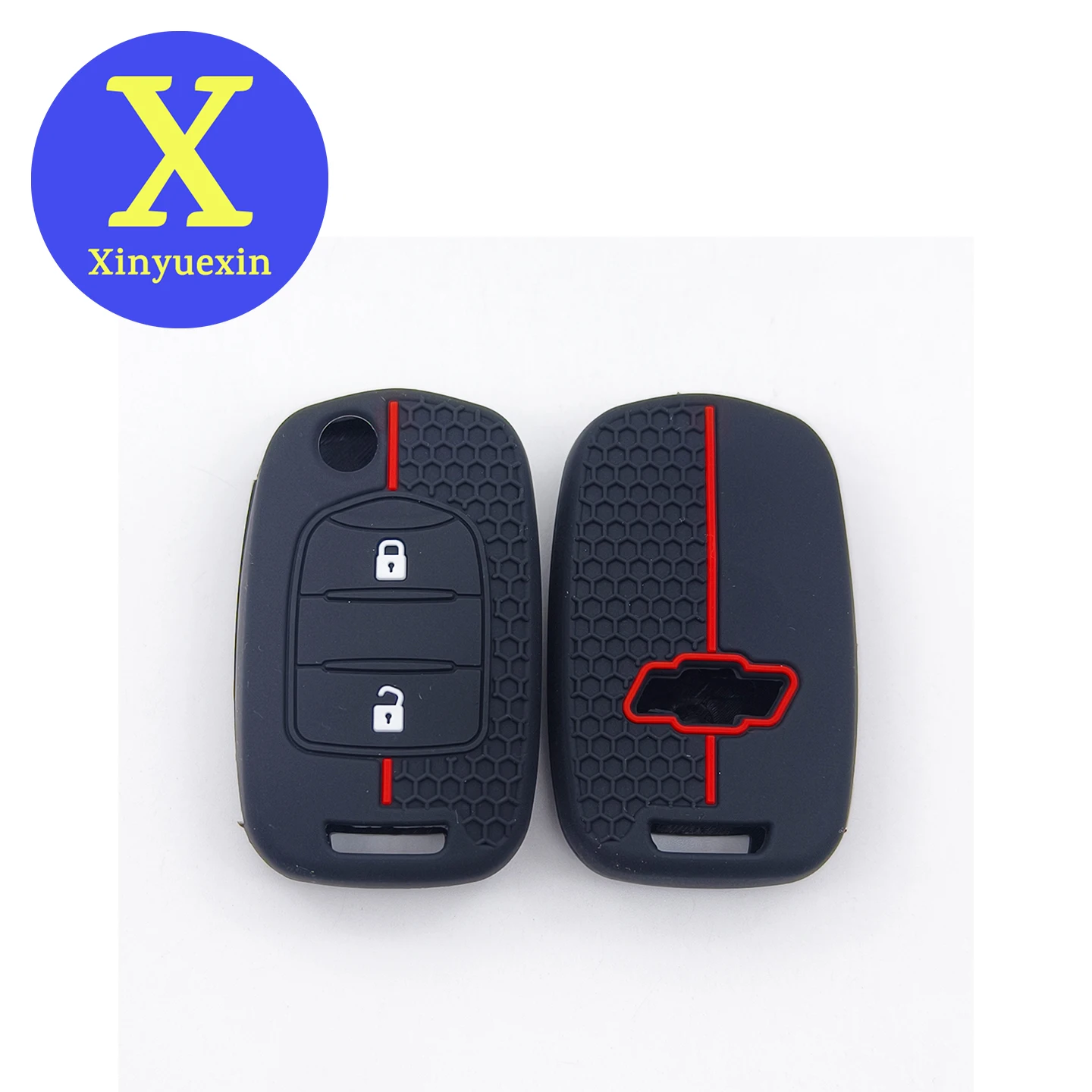 capa-de-silicone-xinyuexin-para-chave-de-carro-chevrolet-n400-tornado-glory-v-baojun-560-630-730-ev-capa-para-chave-remota-de-2-botoes-2-pecas-lote