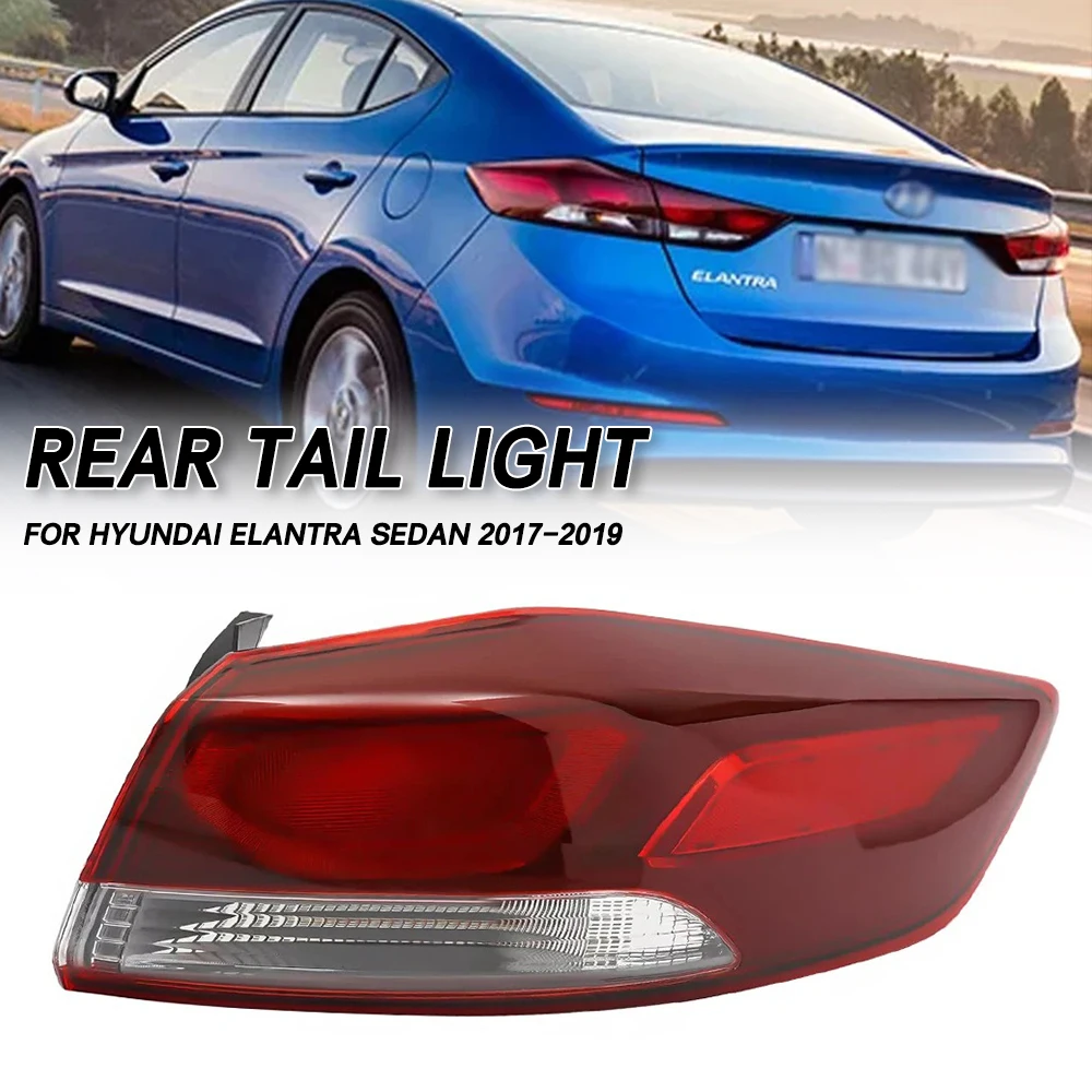 

For Hyundai Elantra 2017 2018 2019 Car Tail light Rear Bumper Light Stop Brake Lamp Turn Signal Warning