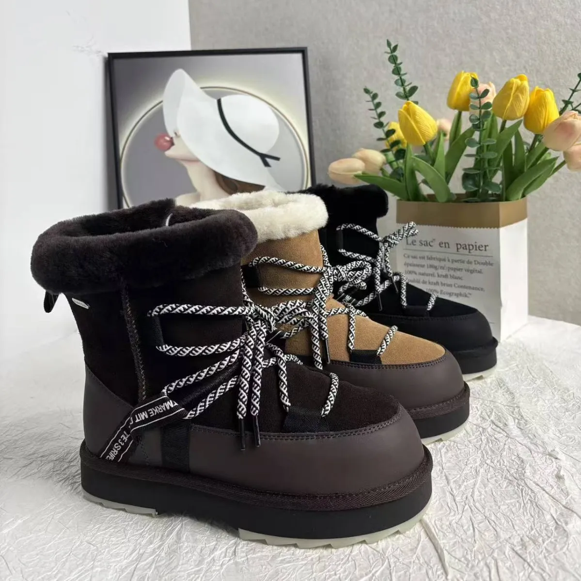 

Cold Resistant High Heel Cold Proof Sub-zero Low Heel Autumn and Winter 2025 New Fashion Casual Outdoor Warm Snow Boots