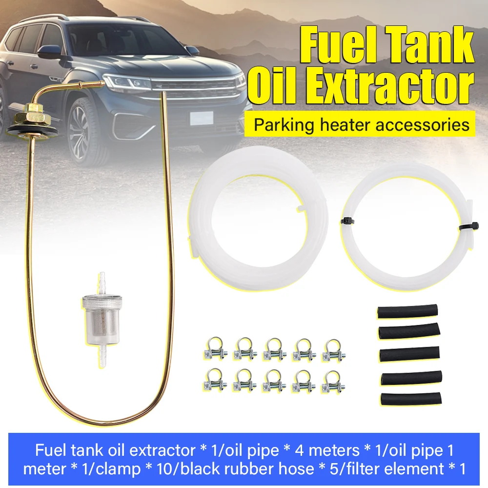 

Fuel Tank Oil Extractor Set Diesel Parking Heater Fuel Extractor Oil Pipe Connector Truck Ship RV Home Universal Extractor Kit