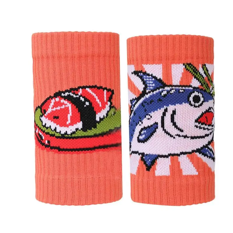 

Sweat Absorbing Wristbands Cartoon Breathable Wrist Band Colorful Workout Supplies Soft Wrist Sweatbands for Basketball