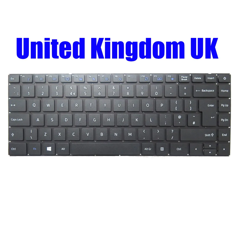 For Dynabook For Satellite Pro C40-G C40-H C40-J United Kingdom Spanish Nordic UK SP NE Black Without Frame Laptop Keyboard New