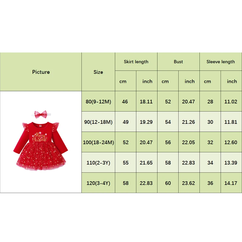 Baby Girls Dress Red Deer Sequins Long Sleeve O-neck Letter Ruffle High Waist Fall Christmas Dress+ Headband  Tutu Party Dresses