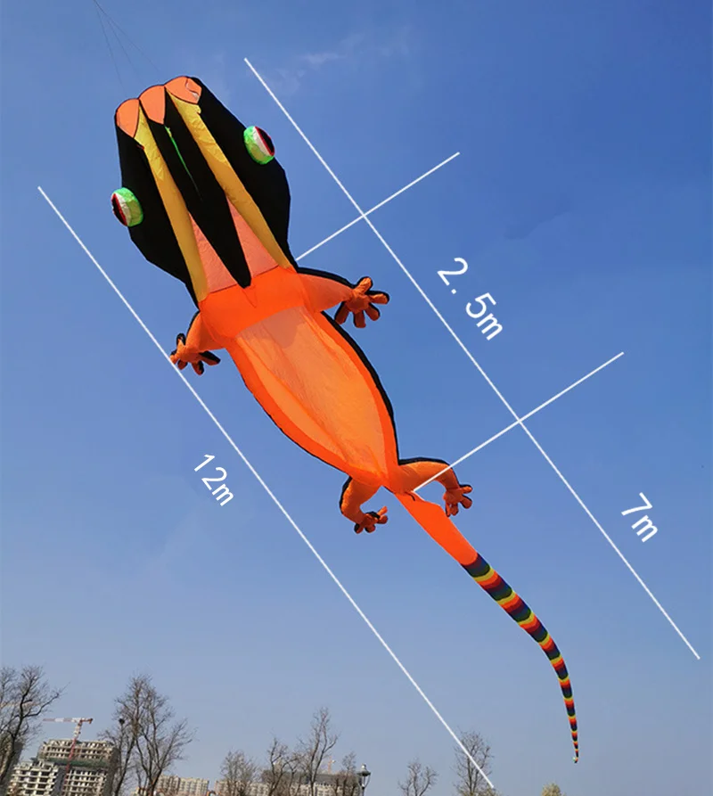 Gecko Kite Soft Inflatable Kite Color Animal Kite Outdoor Sports Flying Toy High Quality Adult Single Line Kite