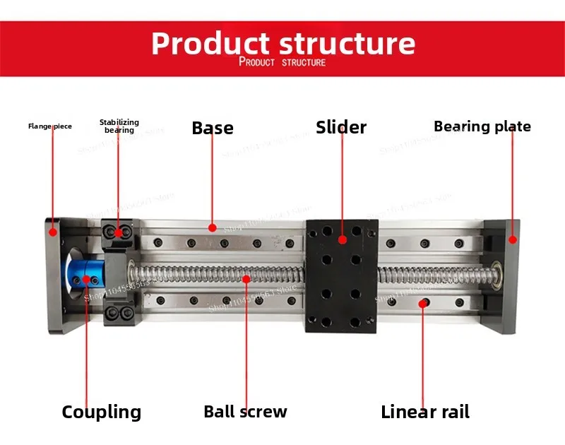 GX80 Precision Electric Cross Slide Module – Dual Linear Rail Ball Screw Linear Stage with Stepper Motor for CNC & Automation