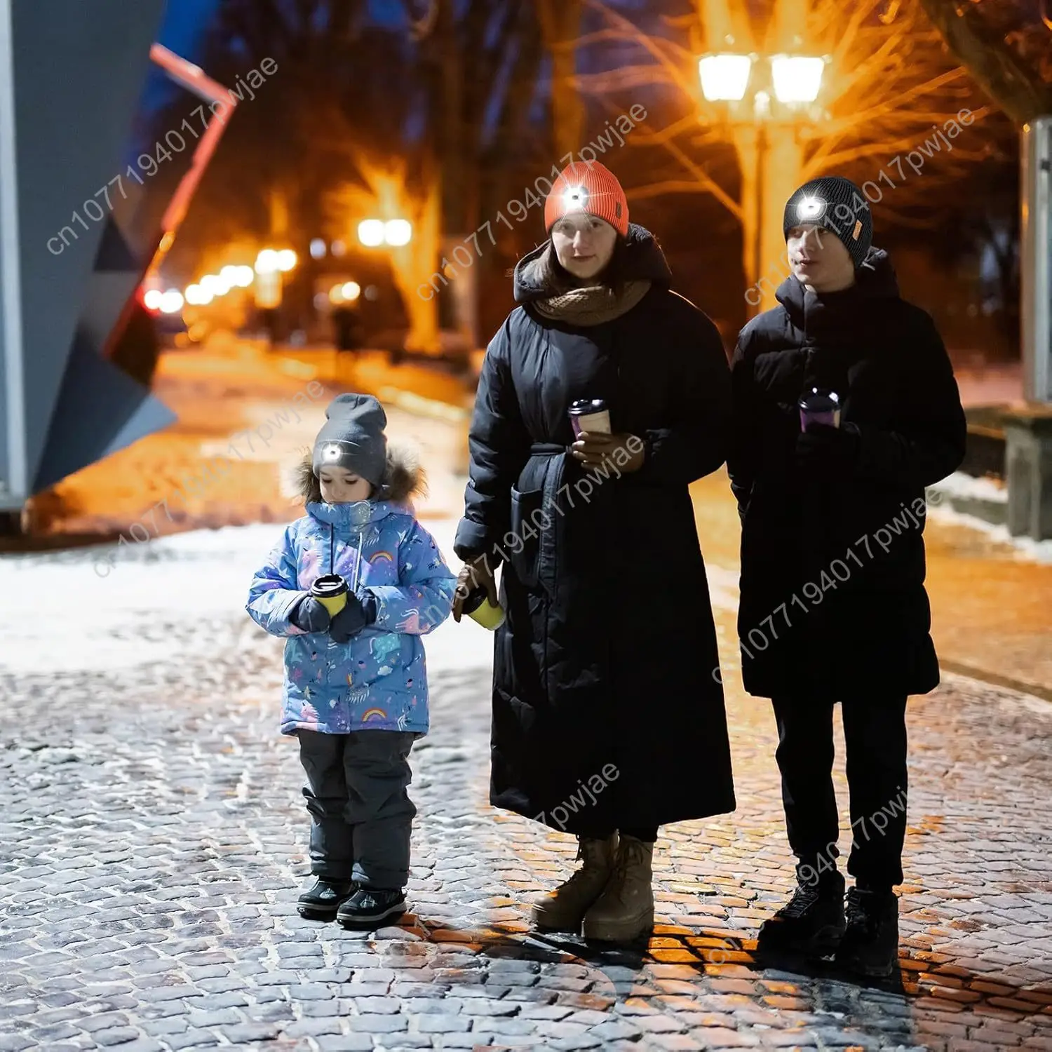 Etsfmoa шапка унисекс с подсветкой, теплая вязаная шапка на флисовой подкладке, подарки для мужчин и женщин, перезаряжаемая светодиодная шапка