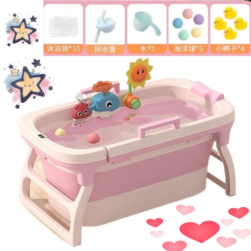 دلو سباحة للأطفال حديثي الولادة قابل للطي بحجم كينج، دلو سباحة منزلي #1