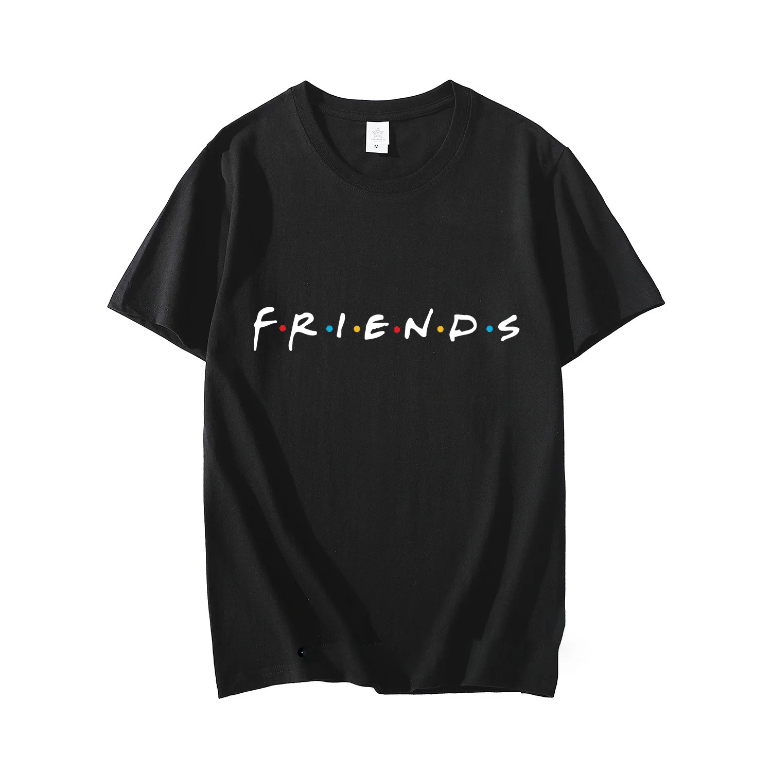 Friends TV Show Short Sleeve T-Shirt Men's Summer Cotton Letter Print Harajuku Style Streetwear Top for Women