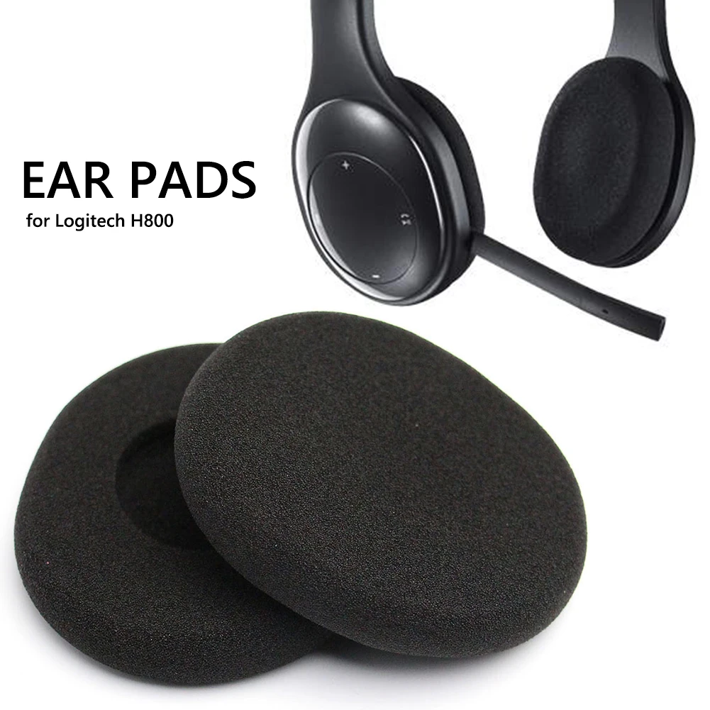 2pcs Earpads Replacement Earphones Ear Pads Headphones Headset Sponge Cover Earmuffs for Logitech H800 H 800