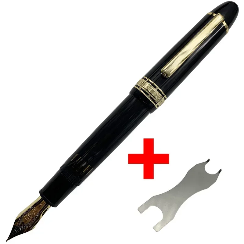 new-add-wrench-wingsung-large-930-resin-piston-fountain-pen-n09-iraurita-nib-gold-silver-clip-business-student-writing-gift-pe