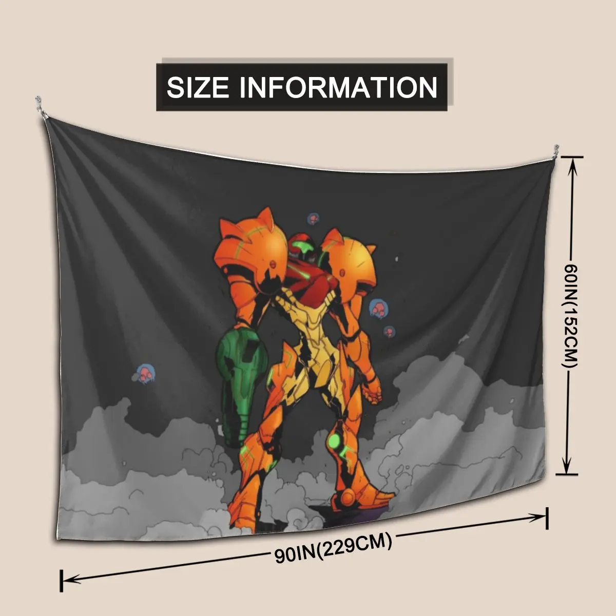 ميترويد ساموس آران برايم هنتر نسيج الفن الجدار الشنق الجمالية ديكور المنزل المفروشات لغرفة المعيشة غرفة نوم غرفة النوم #3