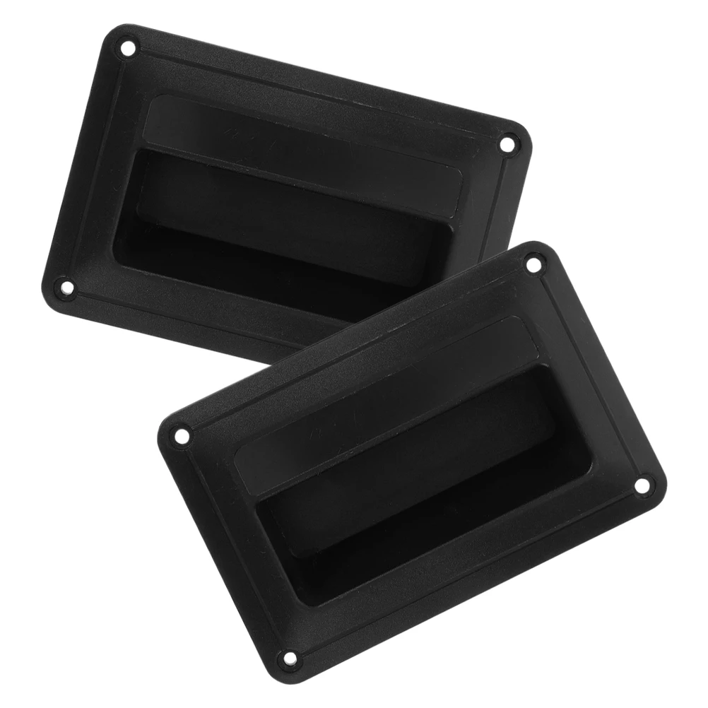 

2pcs Side Pull Handle For Pa Speaker Cabinet Recessed Audio Transport Grip Plastic Speaker Handle Replacement Kit Portable Sound
