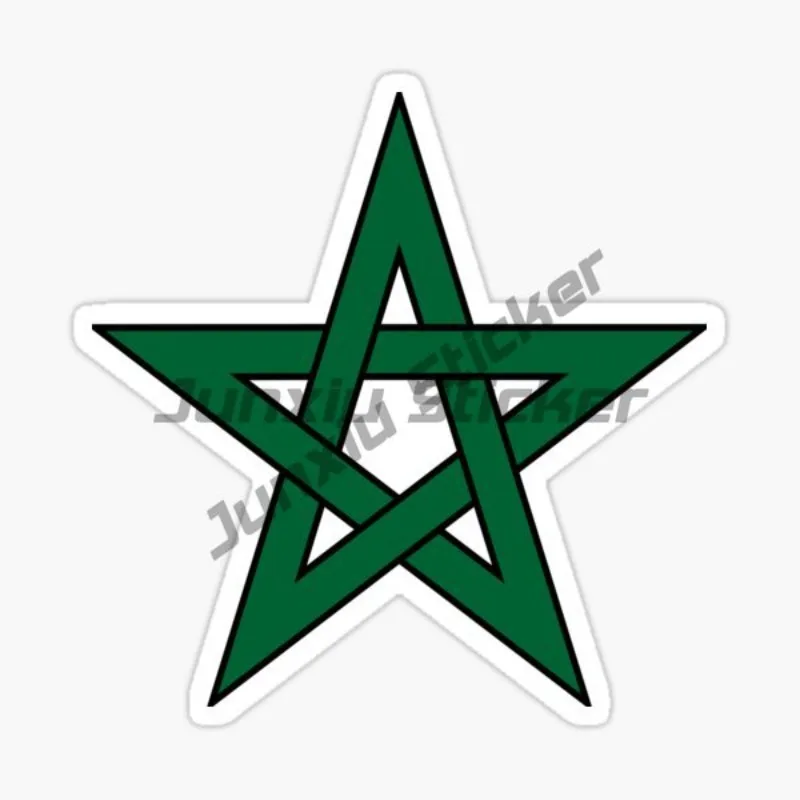 Persoonlijkheidssticker Marokko Sticker Marokkaanse Zelfklevende Vinyl Marokko Vlag Accessoires Voor Auto Camper Pickup Decoratie - afbeelding 2
