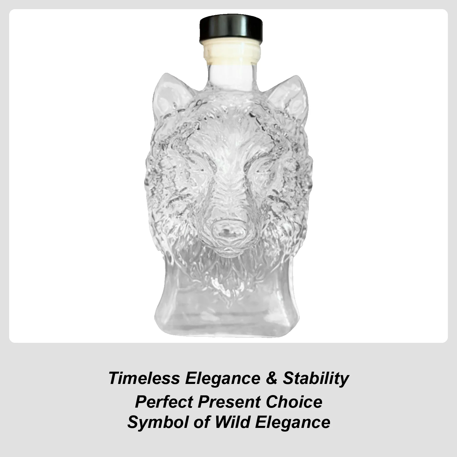 

Графин Текилы, стеклянный графин для ликера, бутылка 350 мл, профиль с волчьей головой, духовой бар, инструмент, контейнер для напитков для отца, мужчин, мужа, папы