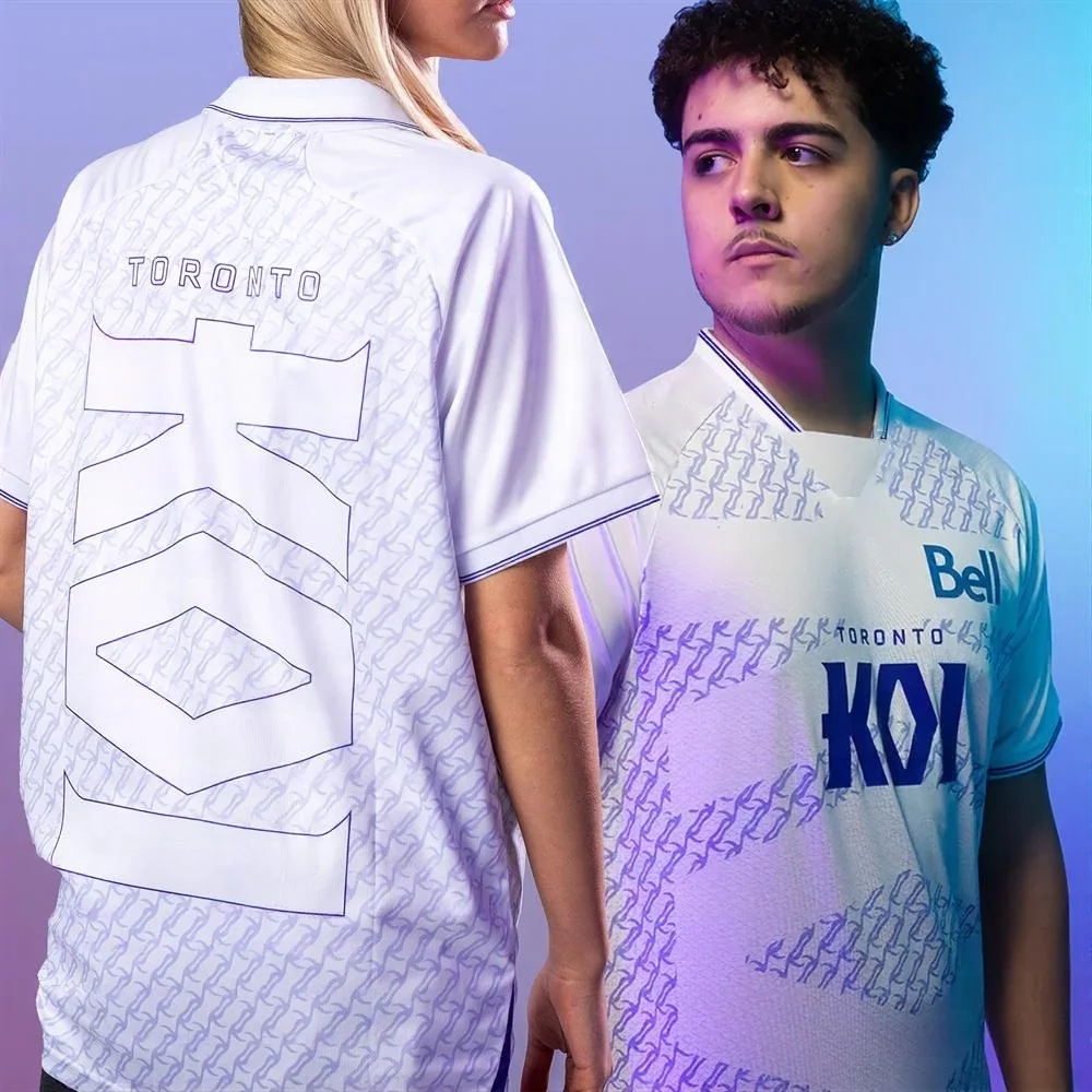 2026 New Toronto KOI Esports Team Jersey Purple 3D Print Collared Gaming Short Sleeve Uniform Family Clothing Y2k