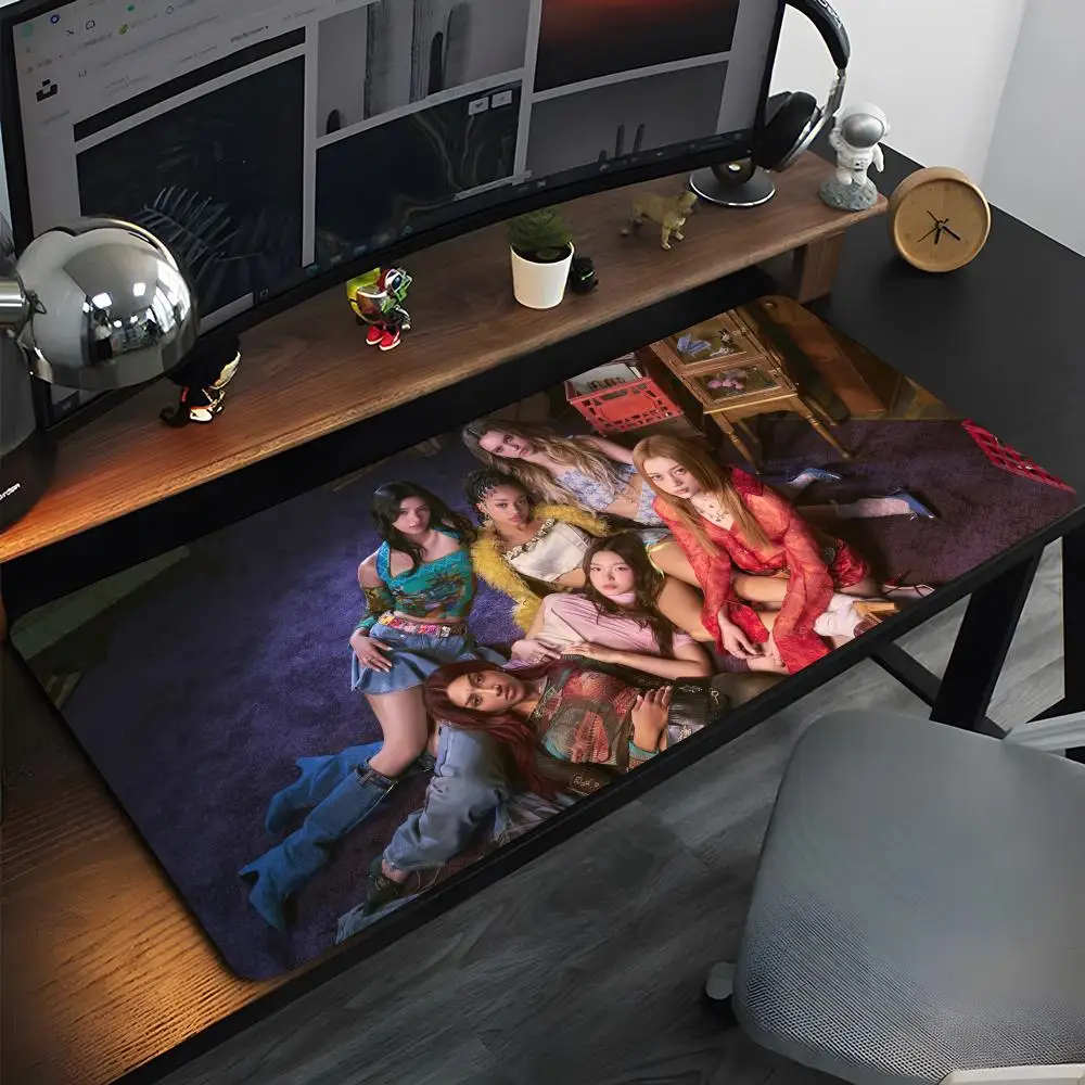 Korea Kpop Band K-Katseye Mouse Pad High Quality Natural Rubber Mouse Pad The Most Professional Washable Laptop Mouse Pad