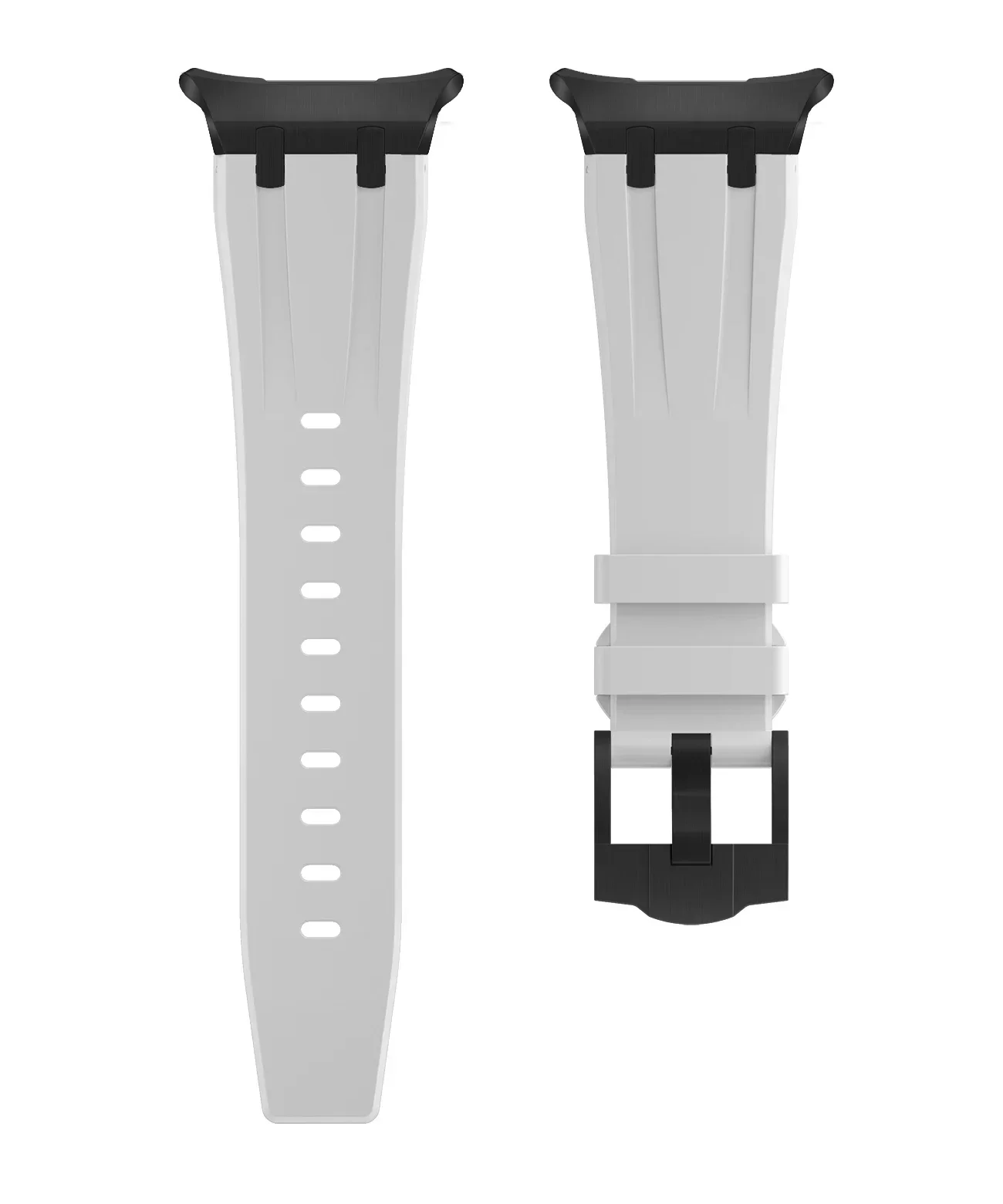 Correa de silicona líquida para Samsung Galaxy Watch 8 Ultra 47mm pulsera de silicona conectada de Metal Galaxy Watch 7 Ultra47mm