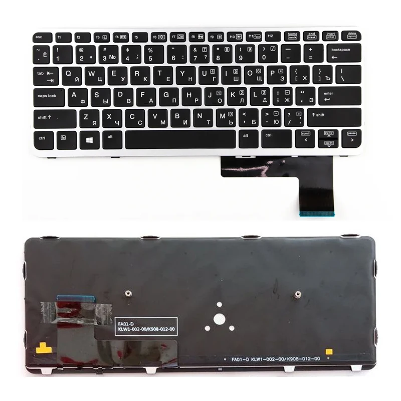 XIN-Russian-US  Backlight Laptop Keyboard For HP Elitebook 820 G1 820 G2 720 G1 720 G2 725 G1 725 G2 with Backlit NO pointer