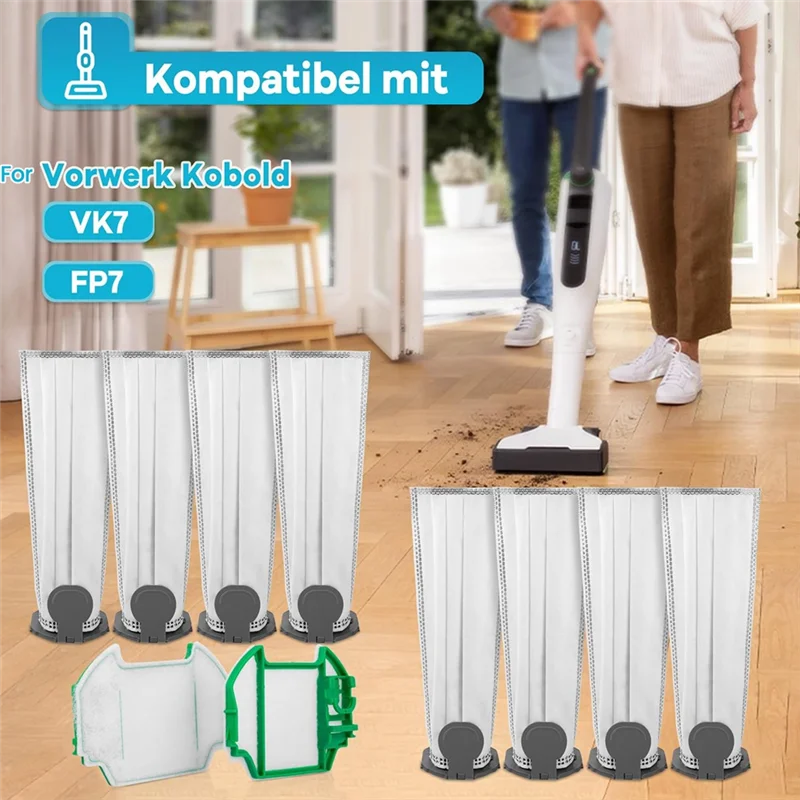 

Вакуумные мешки J1UL1N для Vorwerk Kobold VK7 FP7, Kobold FP7, запасные части для фильтровальных мешков премиум-класса