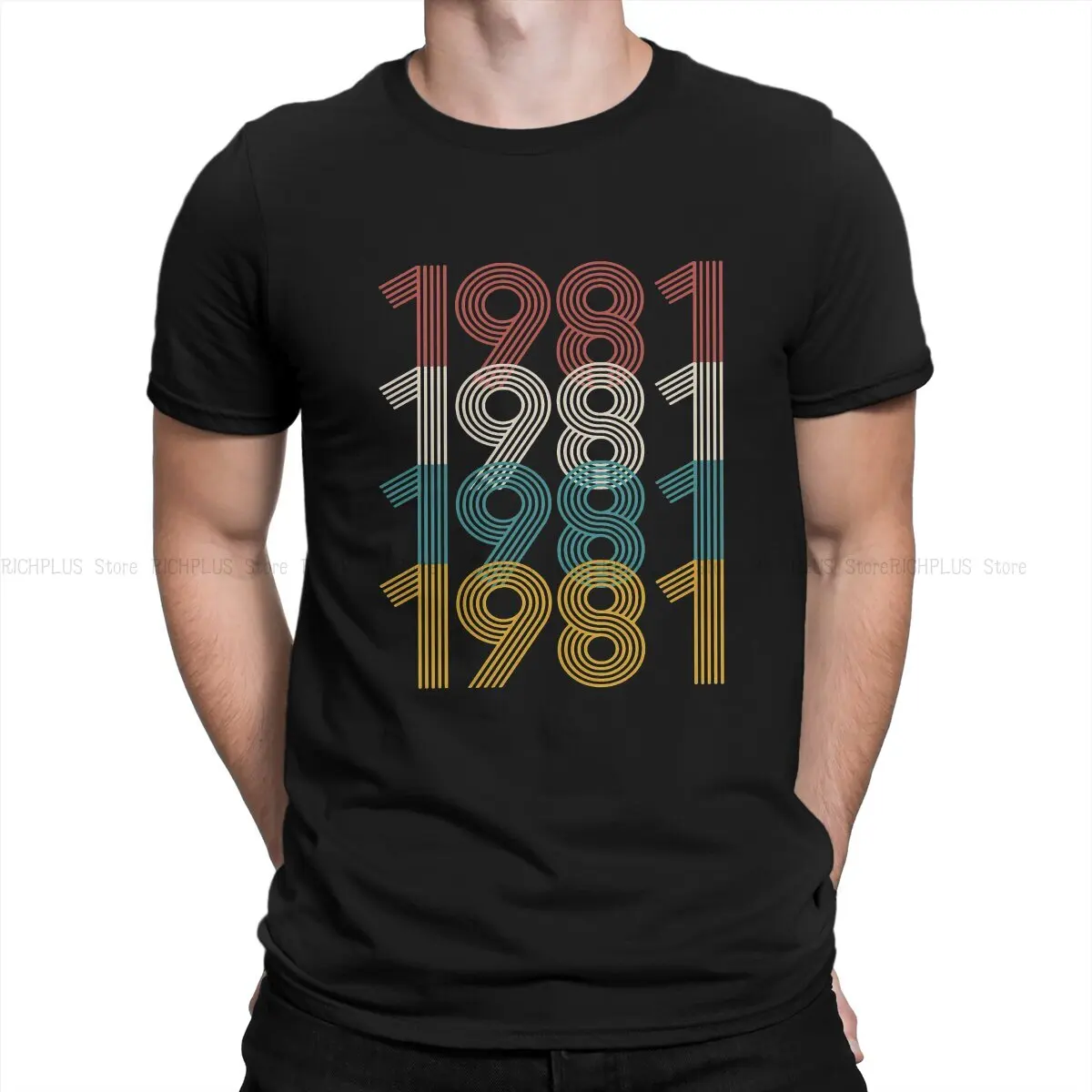 1981 TShirt Vintage Classic T Shirt Leisure Men Clothes New Design Big Sale