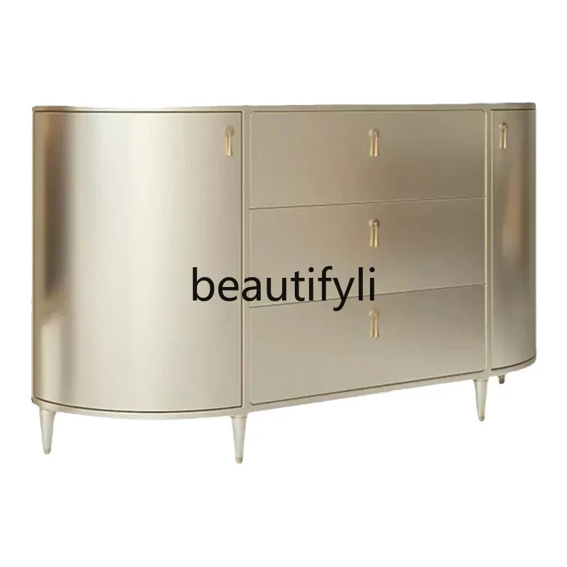 D2520 Solid wood porch cabinet, special for home entry in the living room, corner of the door,   light luxury and simple side ca
