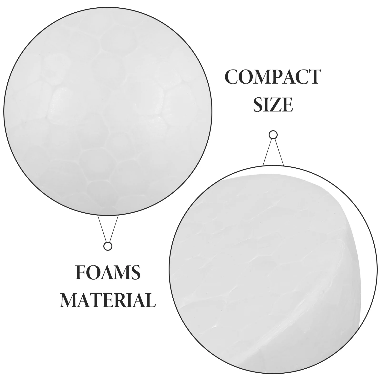 

22Pcs Unfinished Foam Half Spheres Lightweight Craft Foam for DIY Painting and Desktop Decorations Foaming Model
